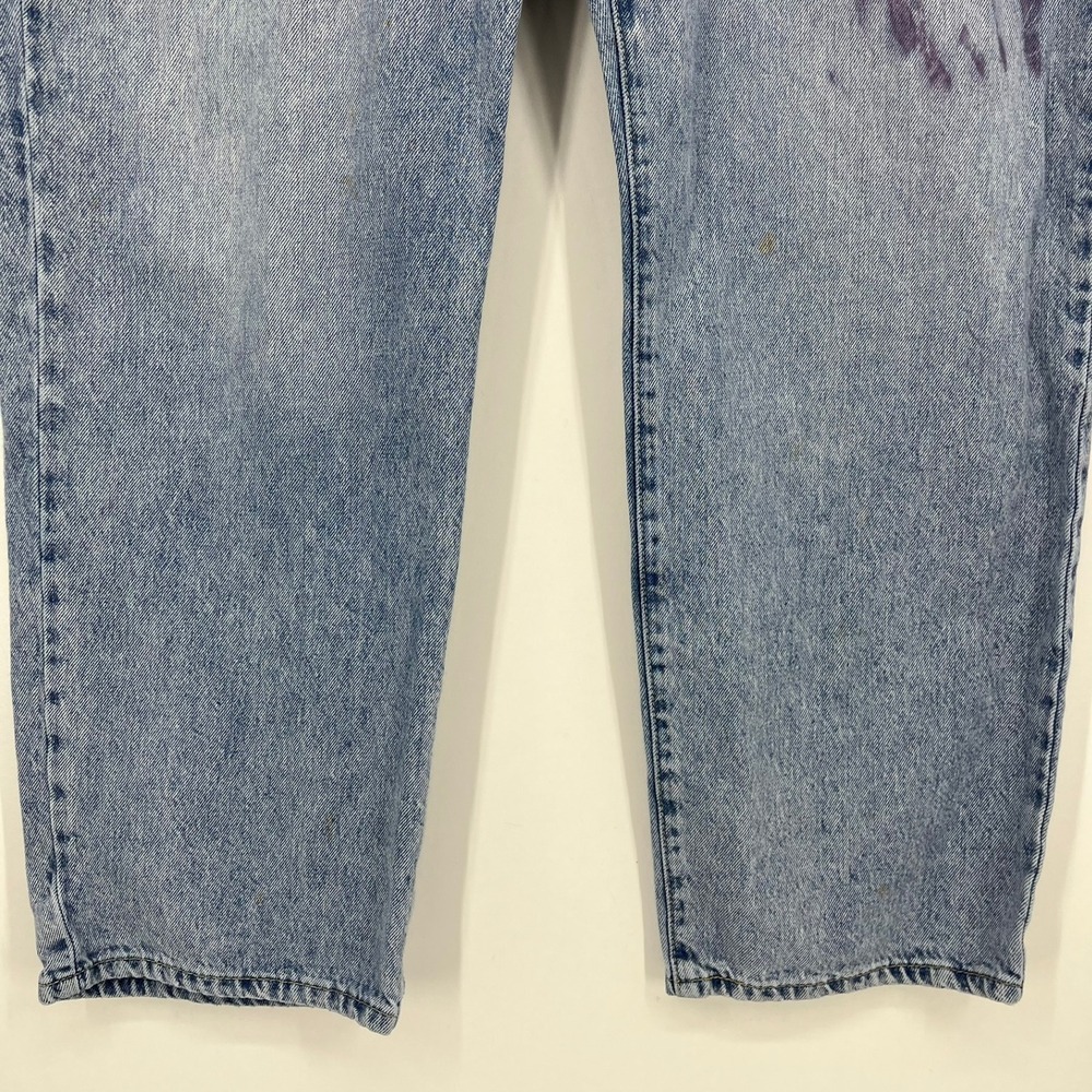 Levis 94 Baggy Jeans Womens 34 Light Wash Blue Denim Relaxed Wide Leg - Picture 11 of 16
